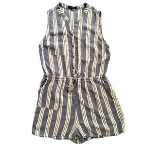 KELLY RENEÉ 54% LINEN 46%‎ RAYON ROMPER SHORTS
